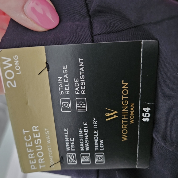 Worthington Blue Women's Trousers - Picture 4 of 4